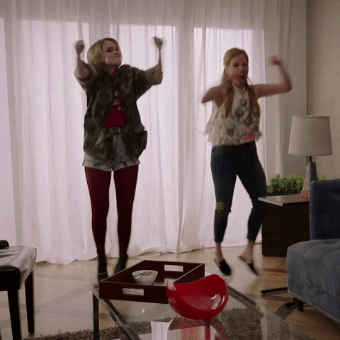 laughoutloudnetwork giphyupload dance dancing cheerleader GIF