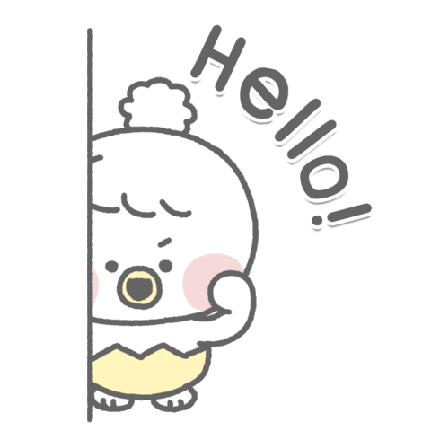 Animation Hello Sticker by Minto Inc.