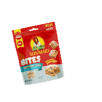 Snack Bites Sticker by Sun-Maid Raisins