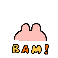 DINGSSTUDIO rabbit bam infj dings Sticker