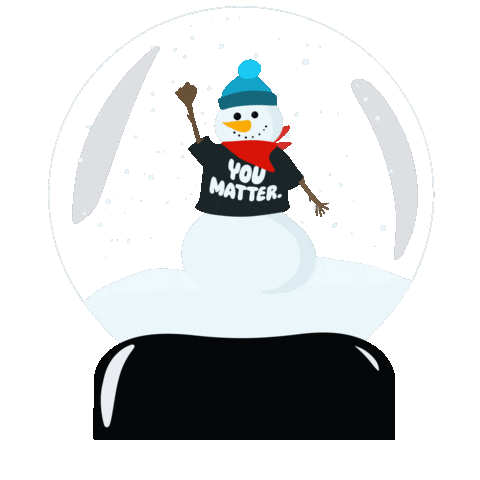 Merry Christmas Snow Sticker
