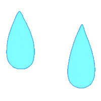 Water Raining Sticker by nonolottie