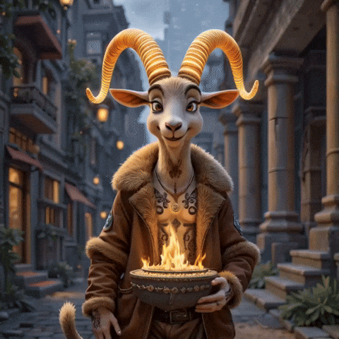 radiantelope animation cartoon fire character GIF