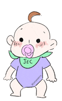 Jumpeatcry baby jump crying shopping Sticker