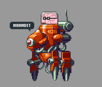 bandits robot pixel art pinterest 8-bit GIF