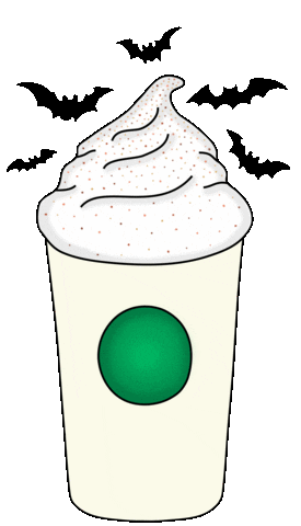 Pumpkin Spice Latte Halloween Sticker by Calypso Did It