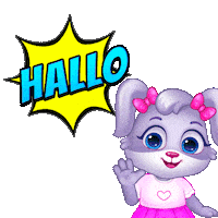German Hello Sticker by Lucas and Friends by RV AppStudios
