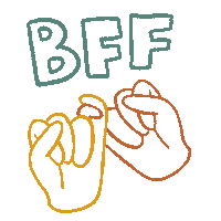 masdoodlee hand friend friendship doodle Sticker