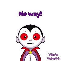 No Way Halloween Sticker by VeeFriends