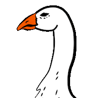 WorldOfWhispervale goose wen whispervale wen goose Sticker