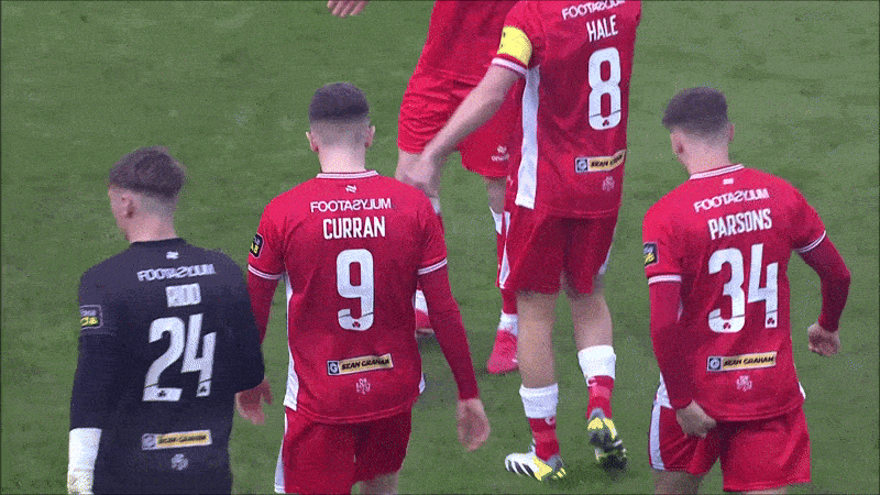 Team Spirit Huddle GIF by Cliftonville Football Club