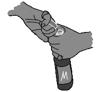 MSQLN cheers open bottle ring Sticker
