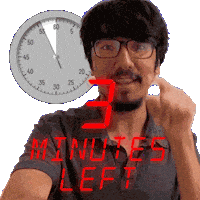 3 Minutes Sticker