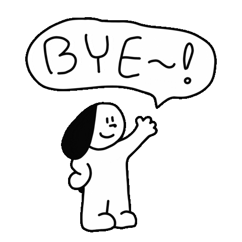 Puppy Goodbye Sticker