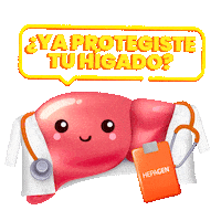 hepagenec higado hepagen hepagen ecuador Sticker