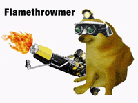 Deep Rock Galactic Flamethrower GIF