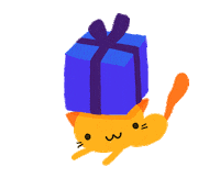 Happy Birthday Cat Sticker by Cindy Suen