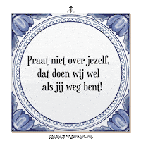 Wijsheid Gezellig Sticker by Tegelspreuken.nl
