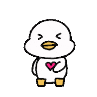 Yomi0108 love 하트 사랑 오리 Sticker