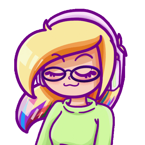 Girl Listen Sticker