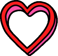 Heart Valentines Sticker by Poppy Deyes