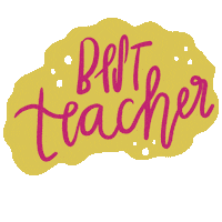 School Best Teacher Sticker