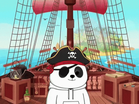 Pirate Treasure GIF by Pandu Pandas