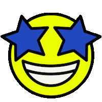 Stars Wow Sticker by Winkelstraat.nl