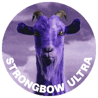 HeinekenUK goat strongbow ultradarkfruit strongbowultra Sticker
