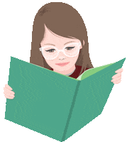 Girl Leyendo Sticker by Nazaret Escobedo