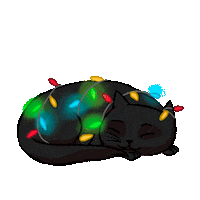 Cat Christmas Sticker