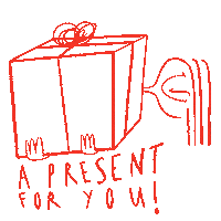 Fun Unwrapping Sticker by Valeria Weerasinghe