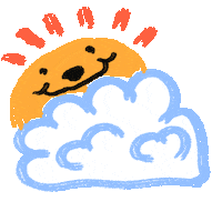 orindee happy summer sun spring Sticker