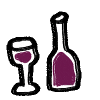 orindee party wine alcohol vino Sticker
