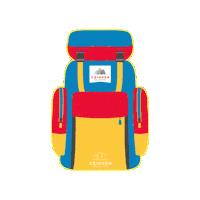 Hiking Backpack Sticker by dreizinnen