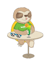 Pizza Sloth Sticker by travdo hotels & resorts GmbH