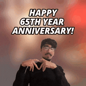 65 Year Anniversary GIF