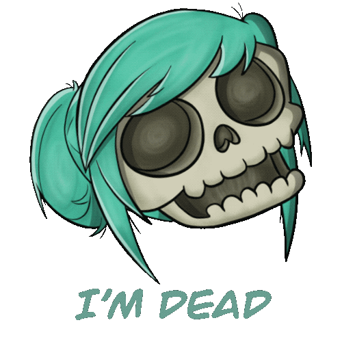 eirinnske laughing dead death so funny Sticker
