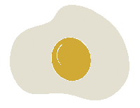 adriannadomingo breakfast egg yolk fried egg Sticker