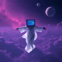 Sogni crypto bitcoin ai gm GIF