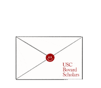 uscbovardscholars letter usc acceptance envelope Sticker