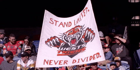 flag GIF by Wests Tigers