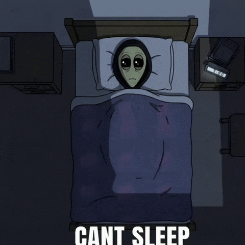 Cant Sleep GIF by Lonely Aliens