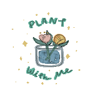Planp With Me Sticker