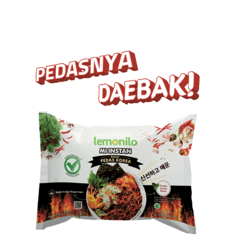 Pedas Samyang Sticker by Lemonilo