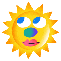 Happy Good Vibes Sticker by Jon Hanlan