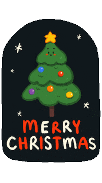 Christmas Tree Dance Sticker by Kye Cheng