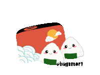 hugsmartpet bento onigiri dog toy dog toys Sticker