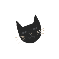 Cat Skeleton Sticker by cottononkids