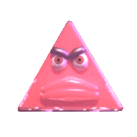 Piramiddo sad angry triangle triangulo Sticker